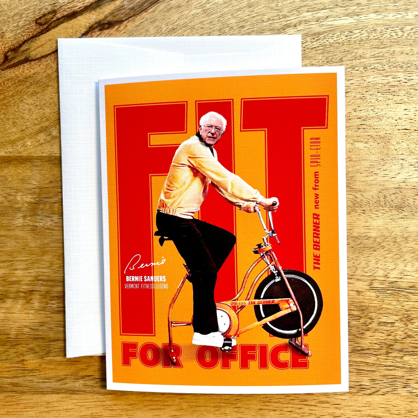 Bernie Sanders: Fit for Office funny greeting card