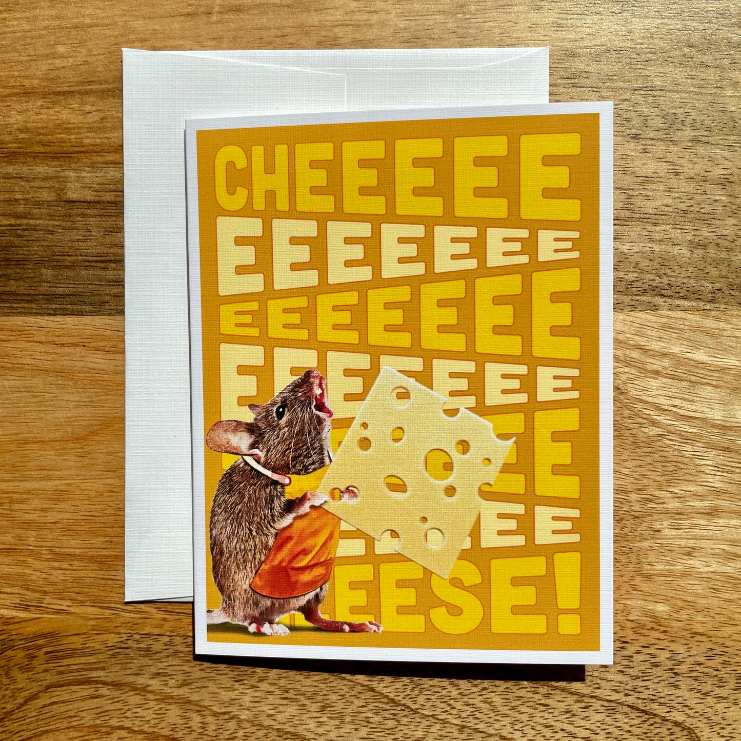 Cheeeese! Mouse funny greeting card