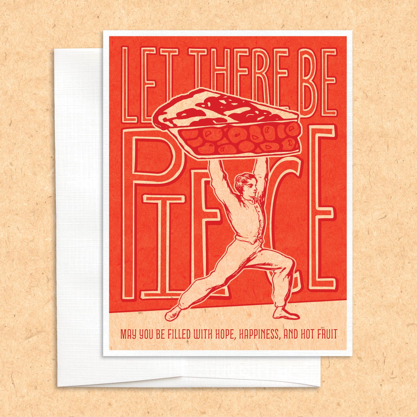 Let There Be Pie(ce) funny Holiday Christmas Card