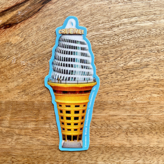 Creemee World Headquarters ice cream sticker