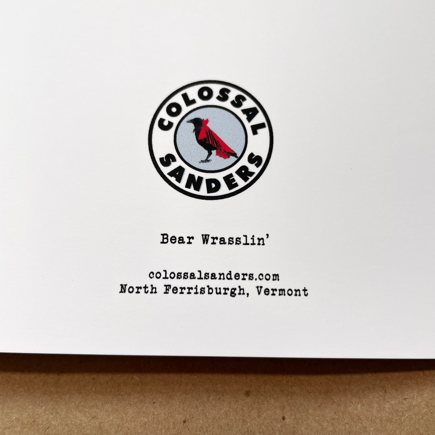 Bear wrestler Father's Day greeting card