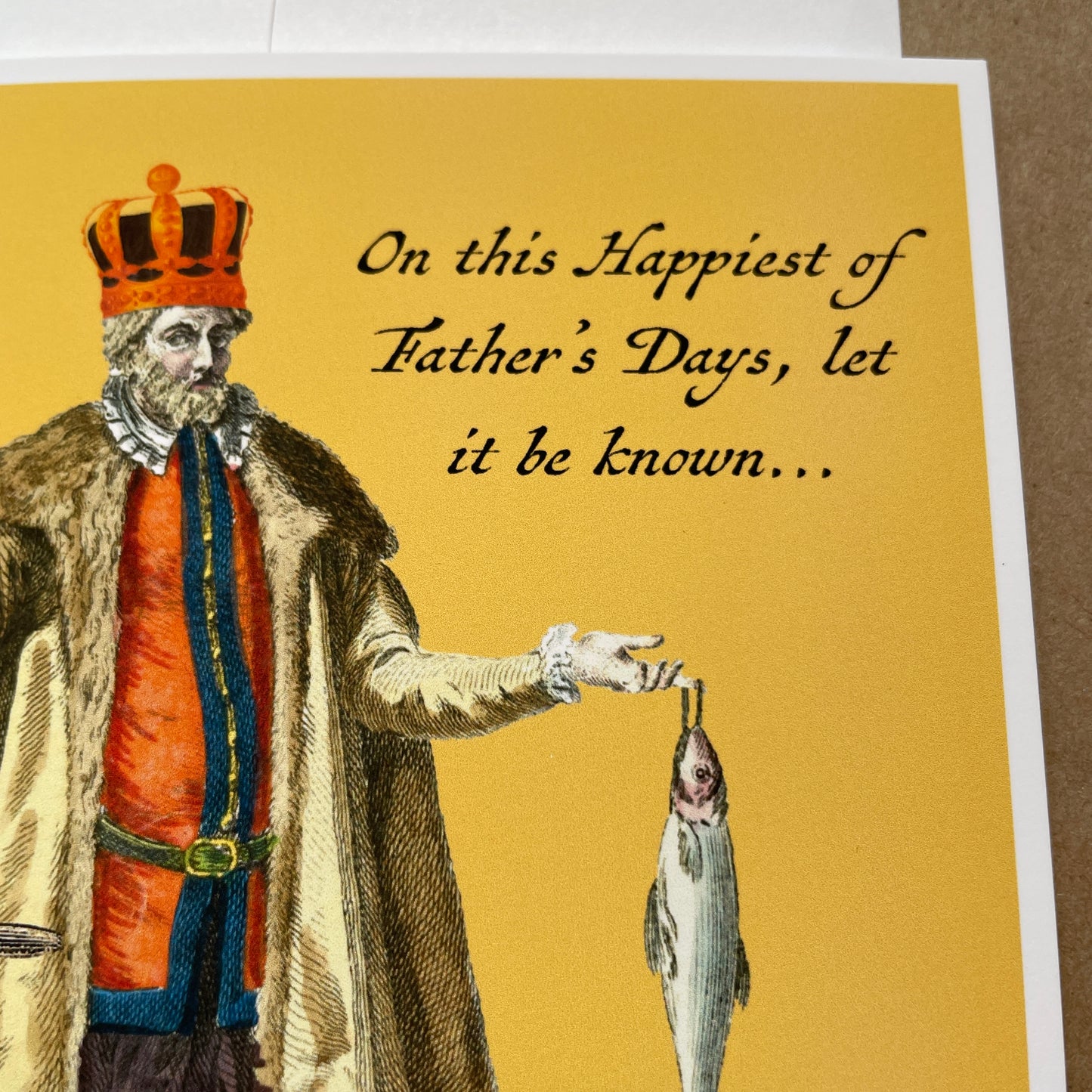 Renaissance Father's Day funny greeting card