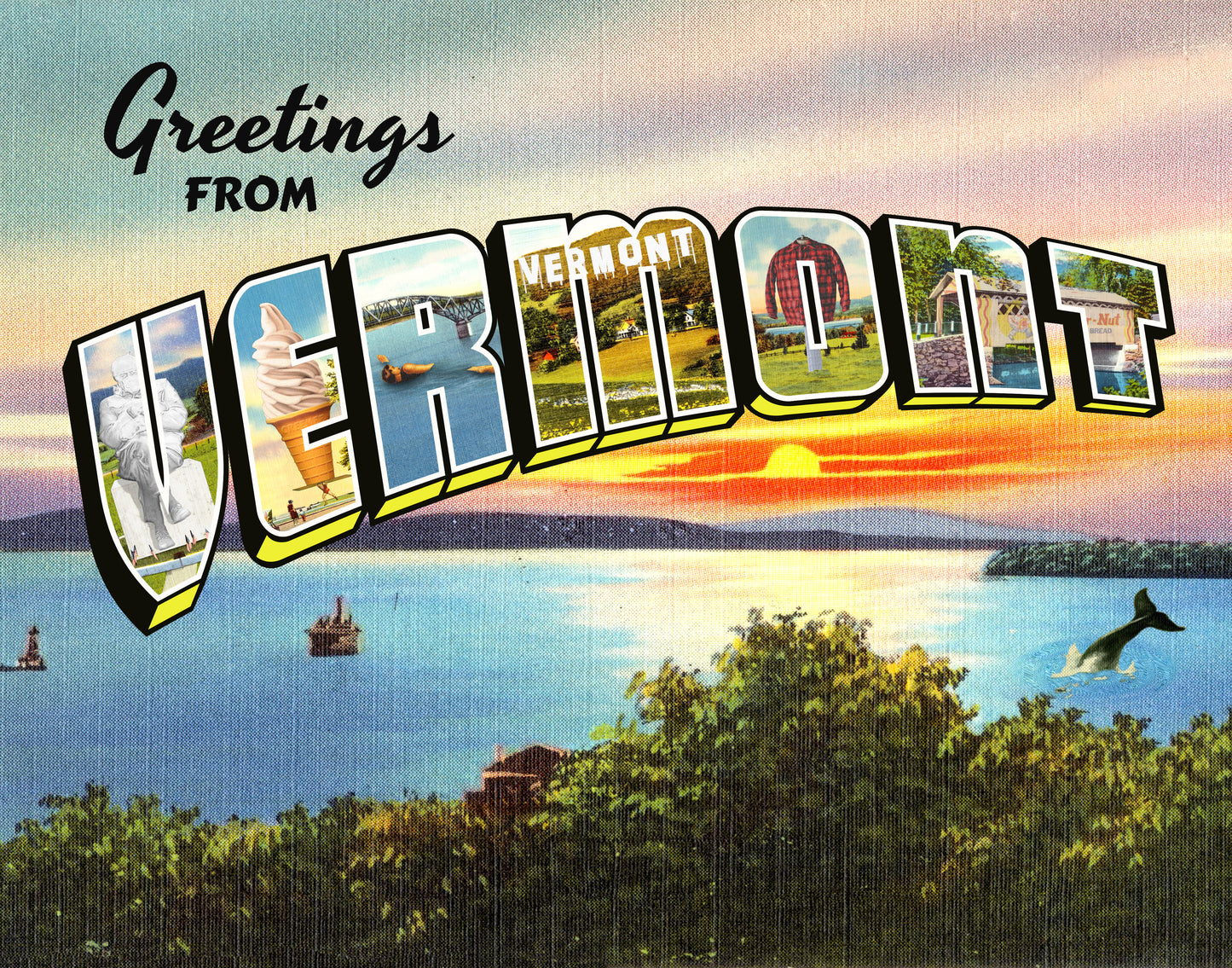 Greetings from Vermont art print