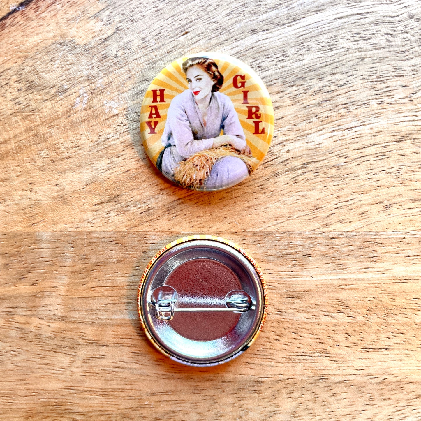 Hay Girl (button or magnet)