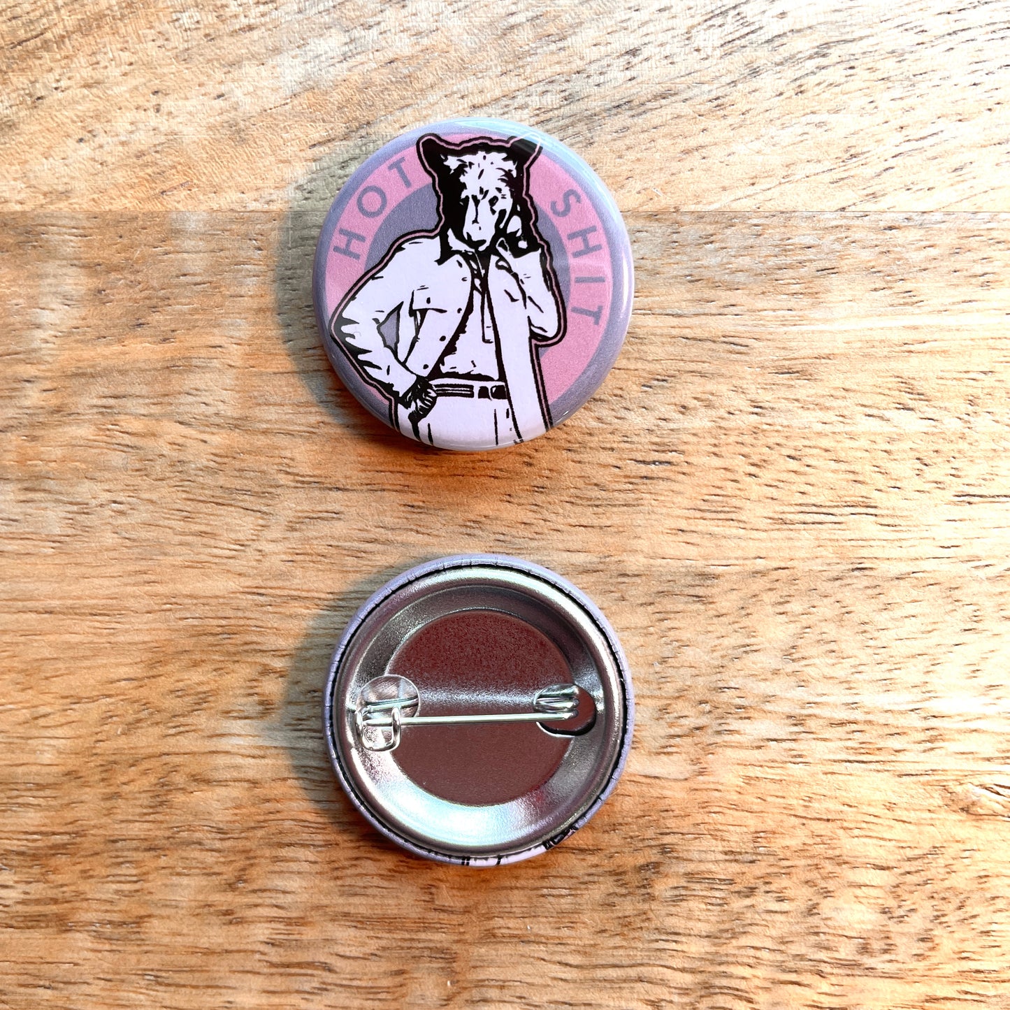 Hot Sh*t Bear (button or magnet)