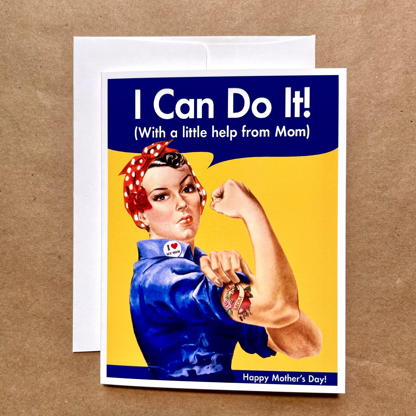Rosie Riveter Mother's Day Card