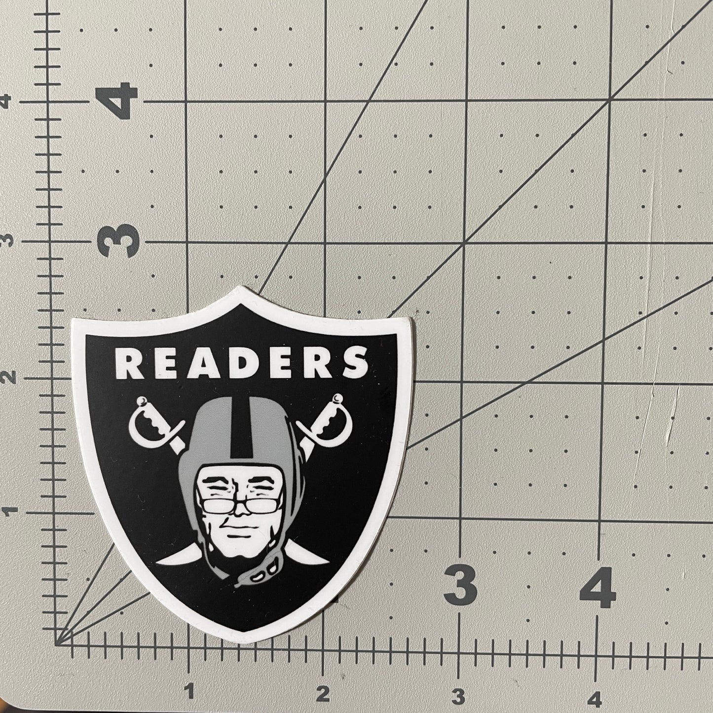 Readers - Las Vegas Raiders funny parody NFL Sticker