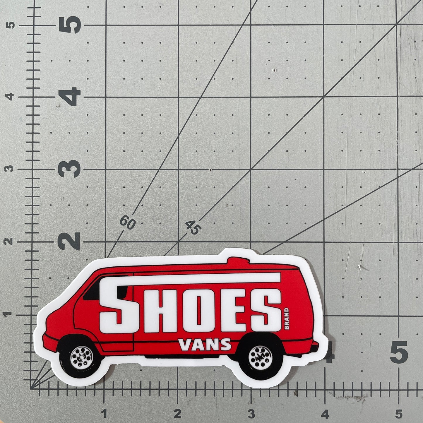 Shoes (brand) Vans funny van sticker