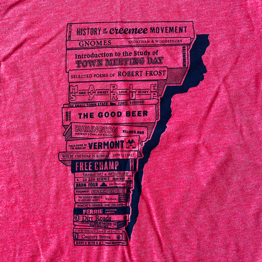 Vermont Book Stack T-shirt