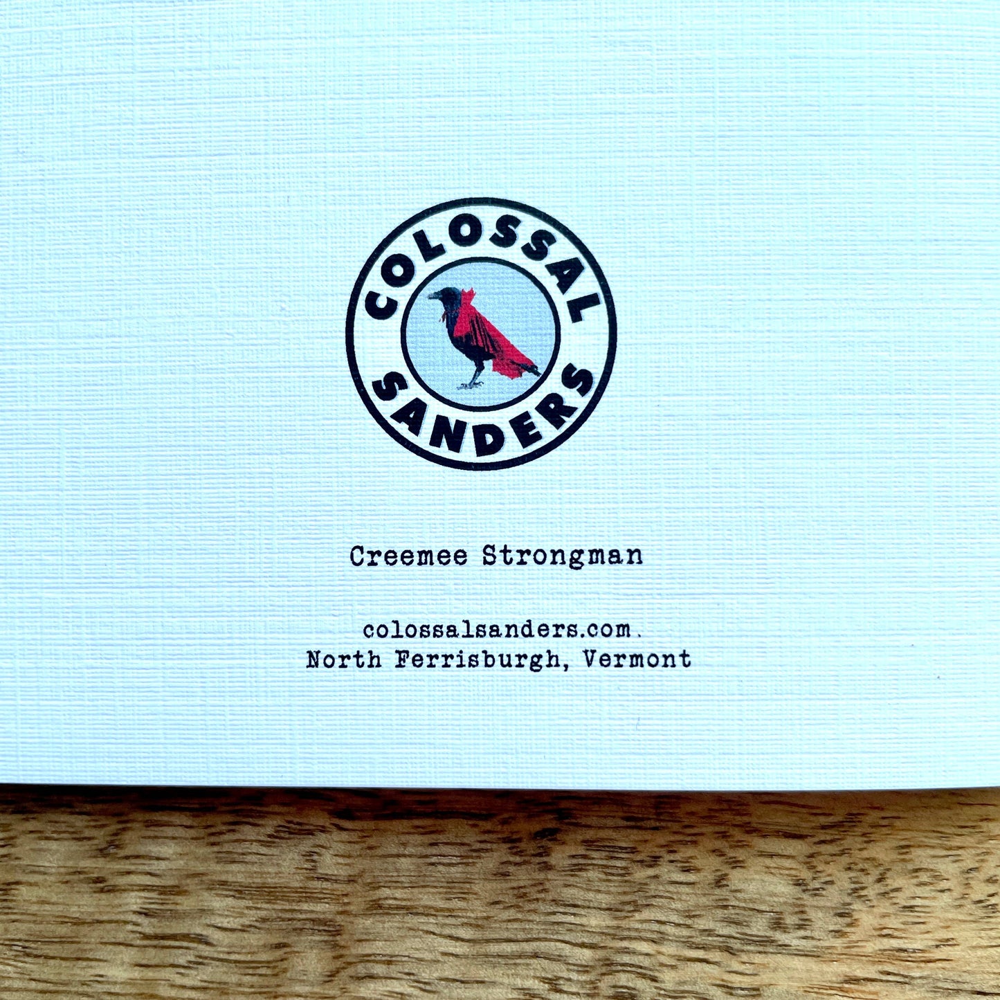 Creemee Strongman ice cream Card