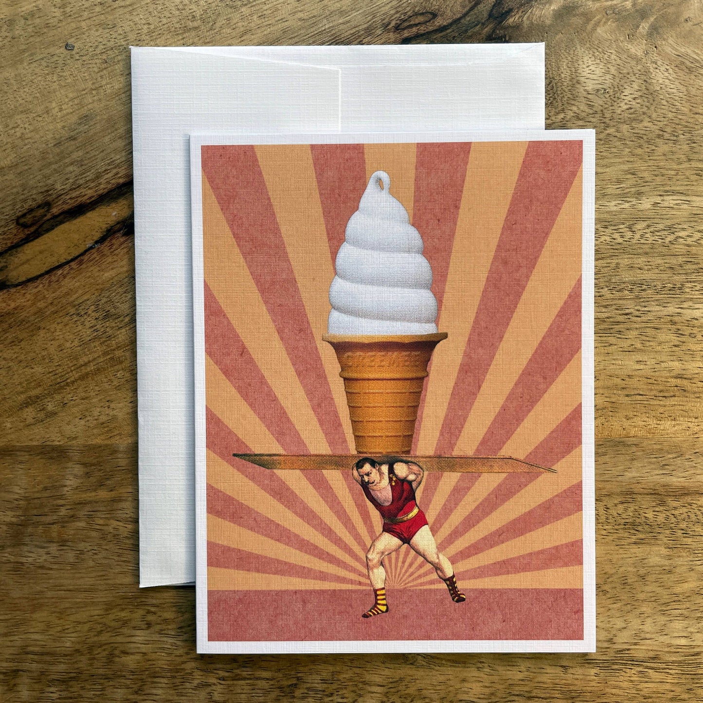 Creemee Strongman ice cream Card