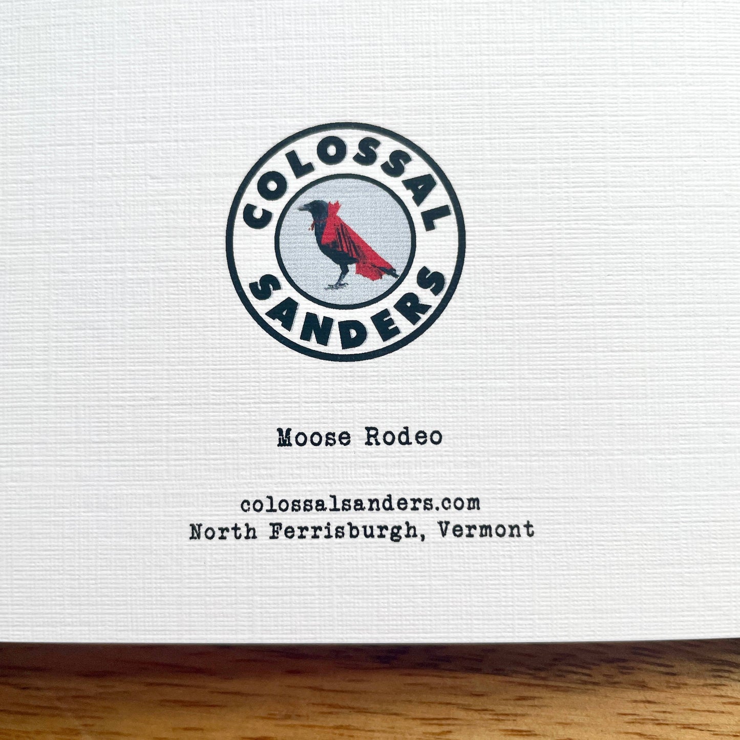 Moose Cowgirl funny quirky greeting card