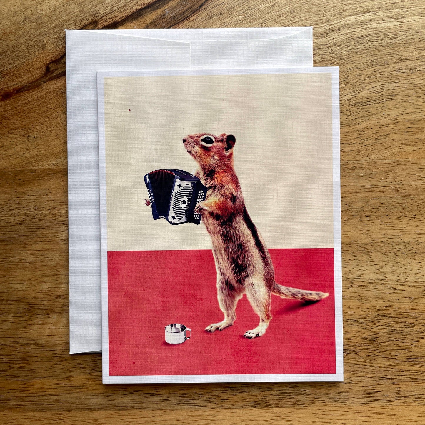 Musical Squirrel funny greeting card