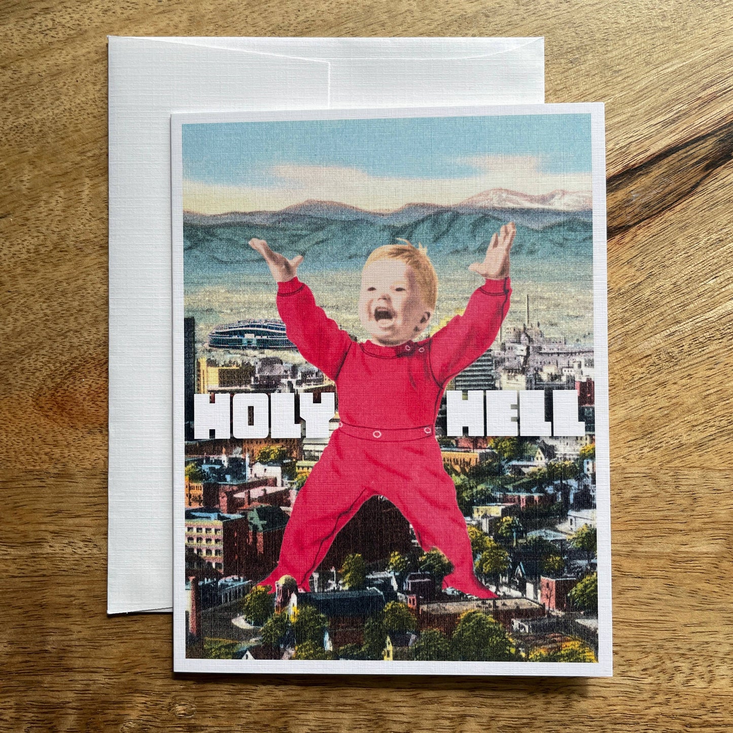 Giant Baby funny greeting card