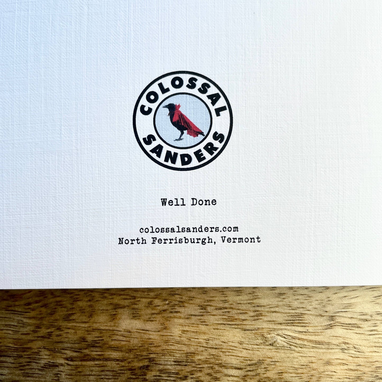 Well Done funny food greeting card