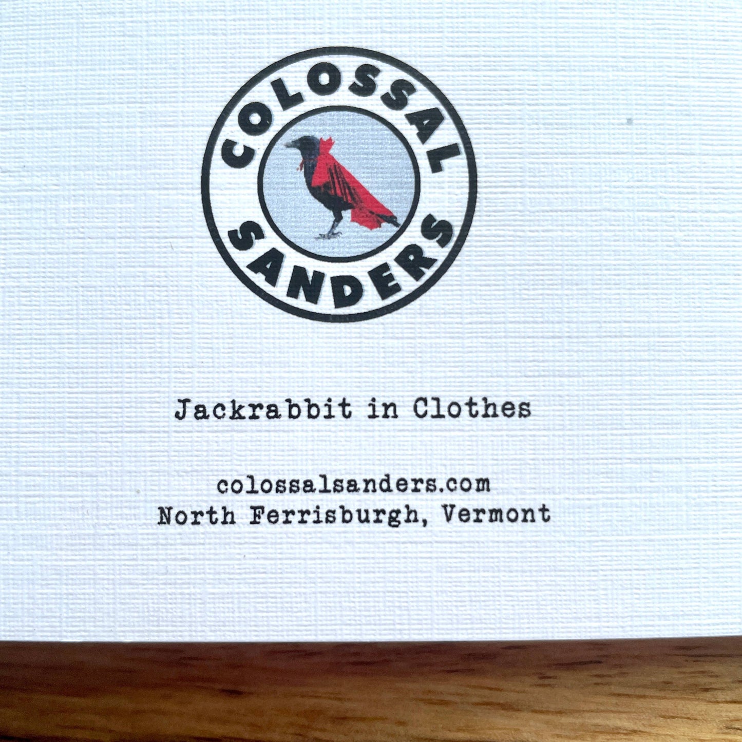 Jackrabbit in Clothes funny animal greeting card