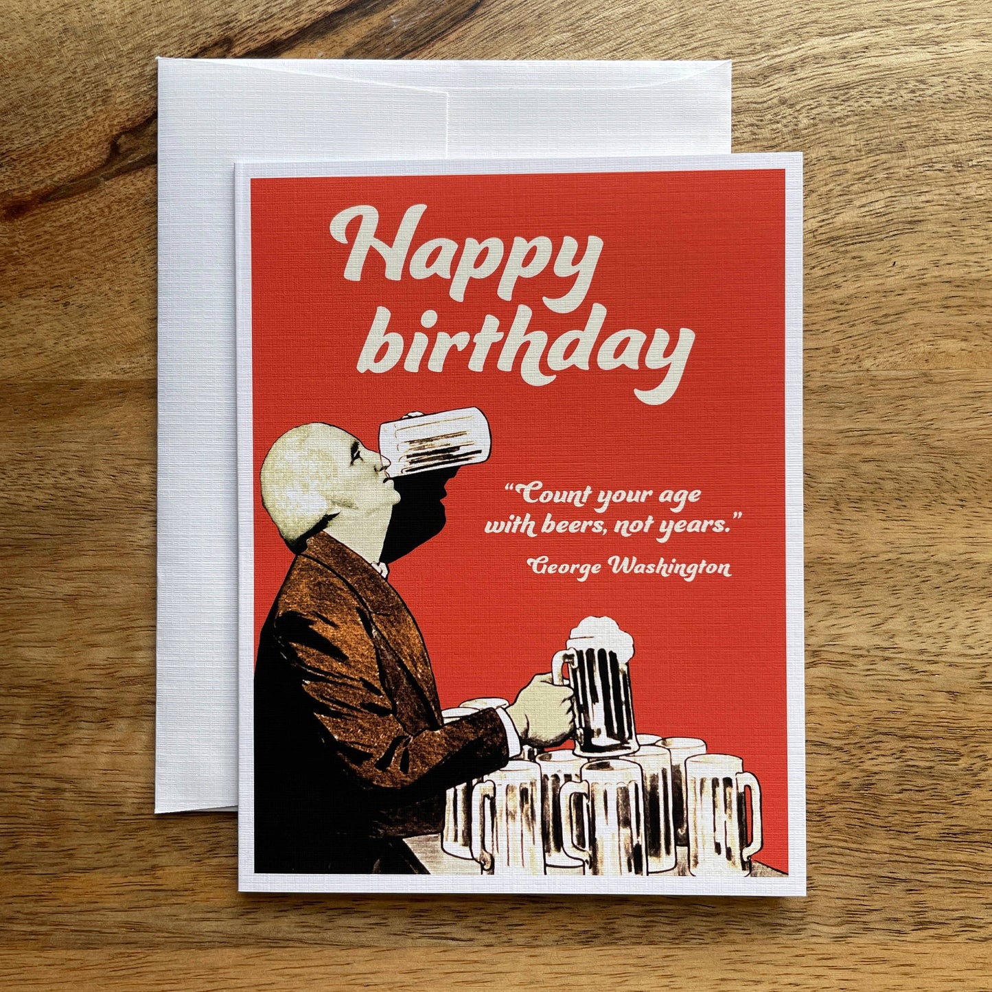 George Washington Birthday funny greeting card