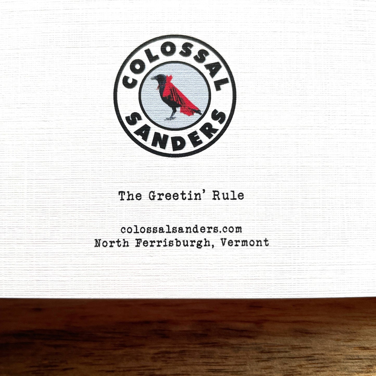 Greet Others (as you would like to be greeted) funny card