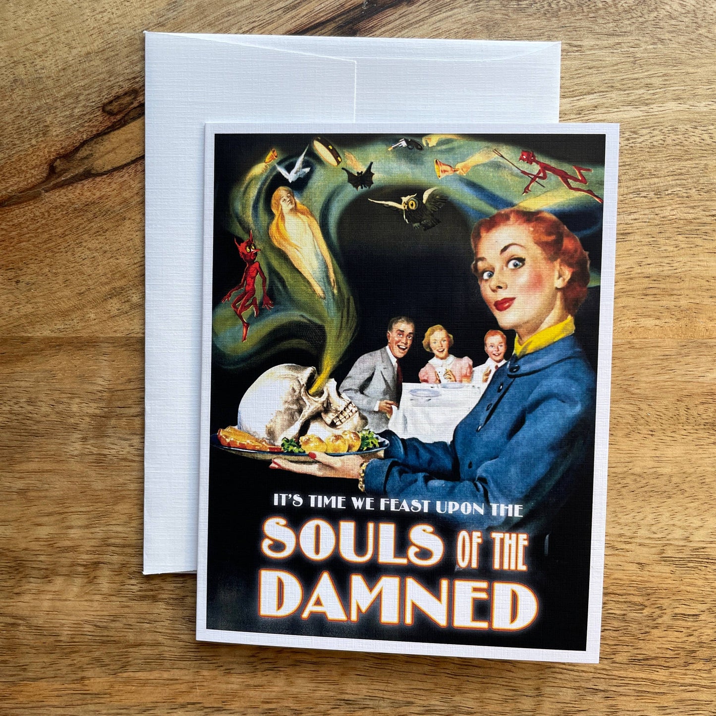 Souls of the Damned funny Halloween Card