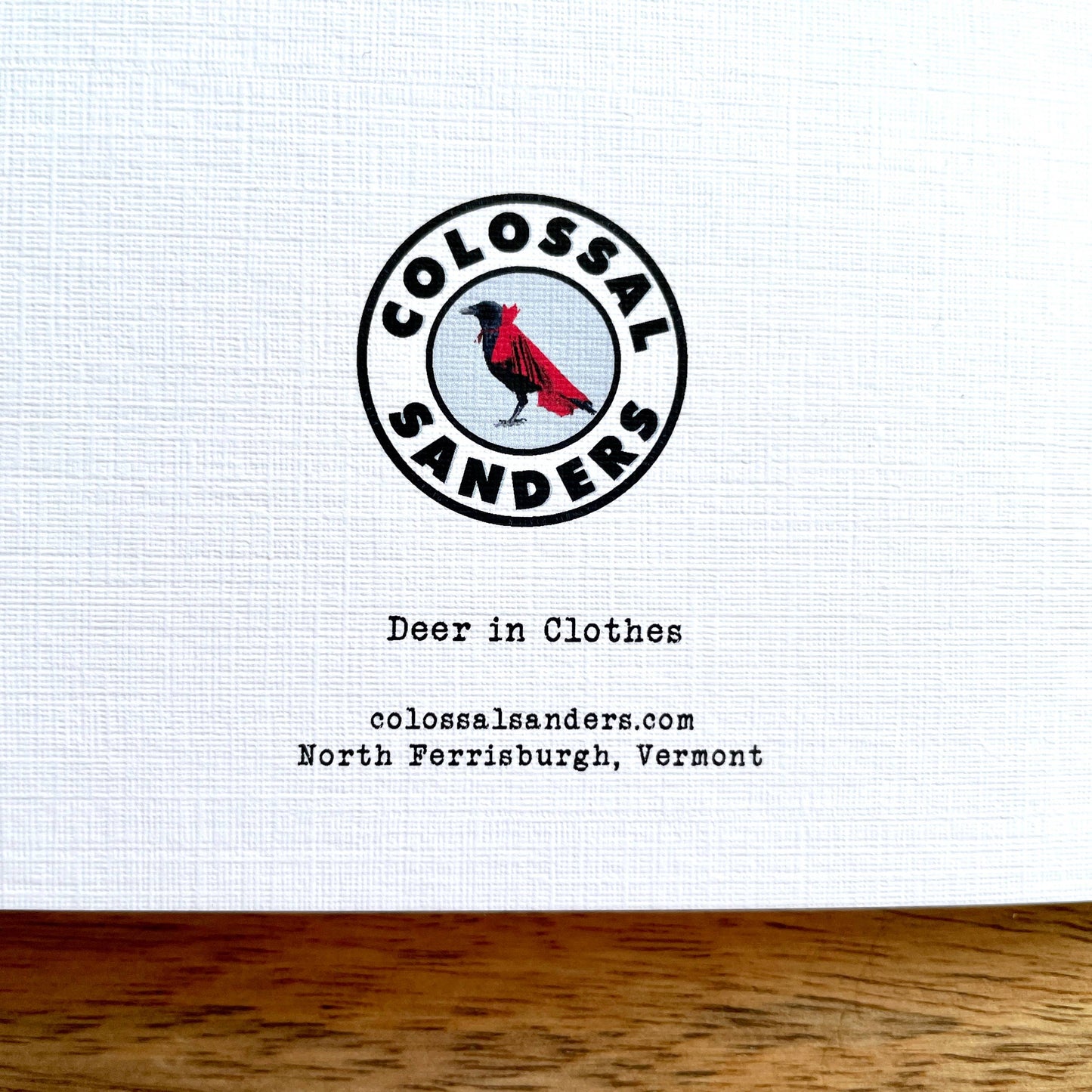 Lady Deer in Clothes funny animal greeting card