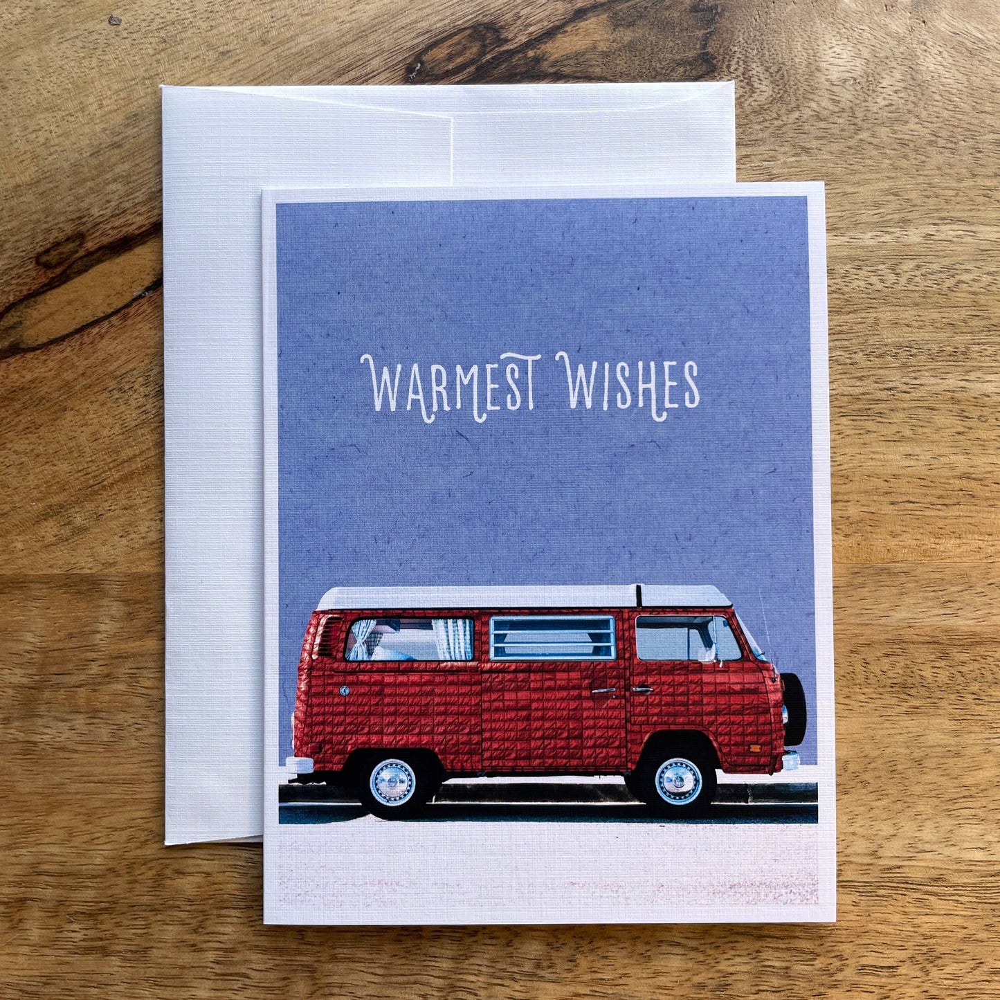 Warmest Wishes Puffy Coat Van funny greeting card