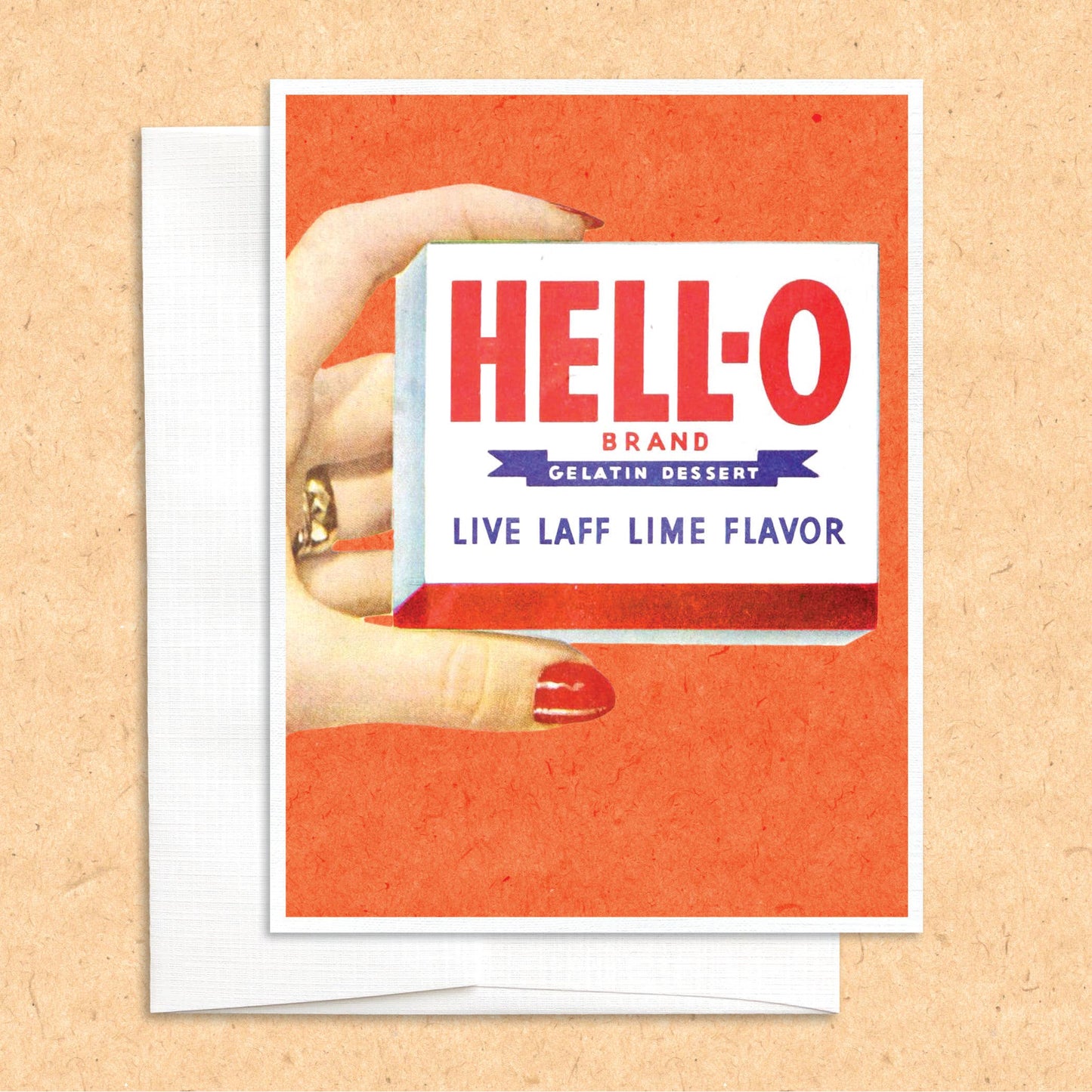 Hello Jell-O funny greeting card