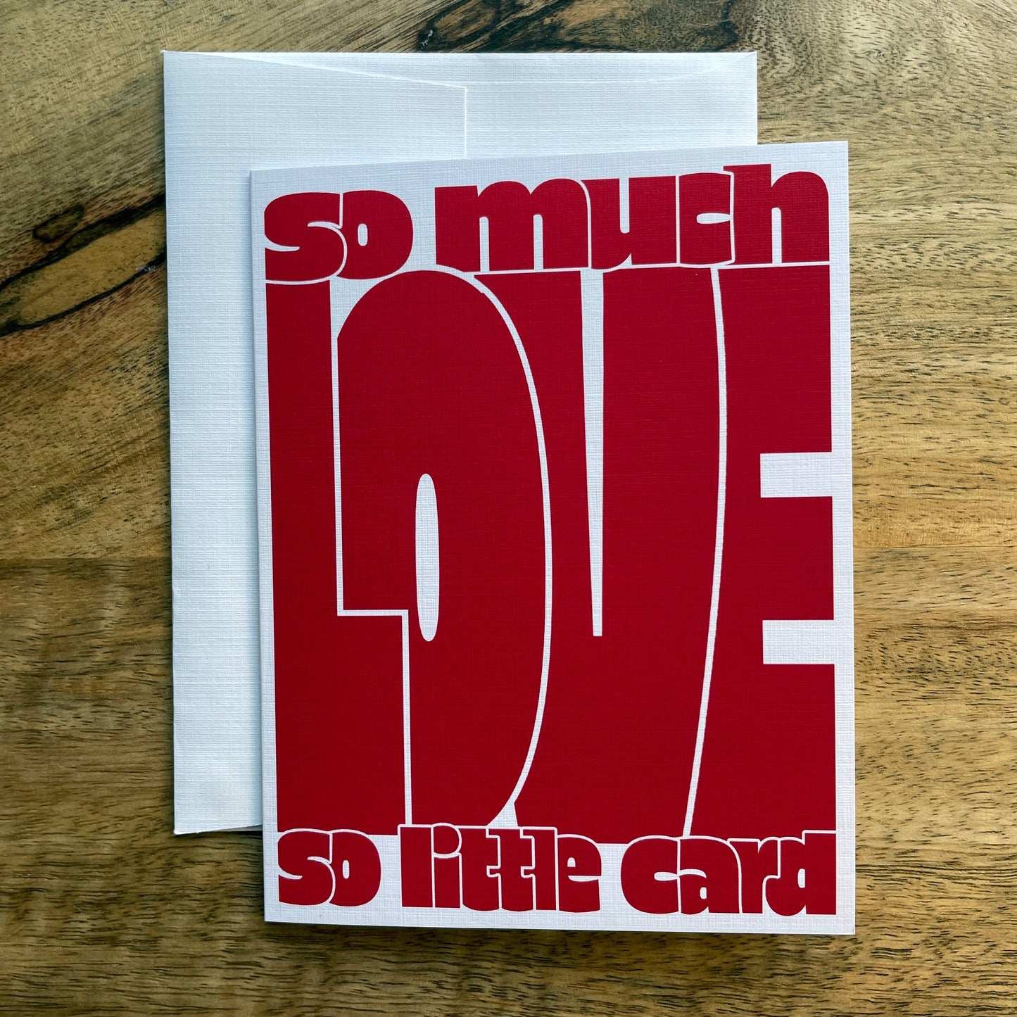 So Much Love So Little Card funny greeting card