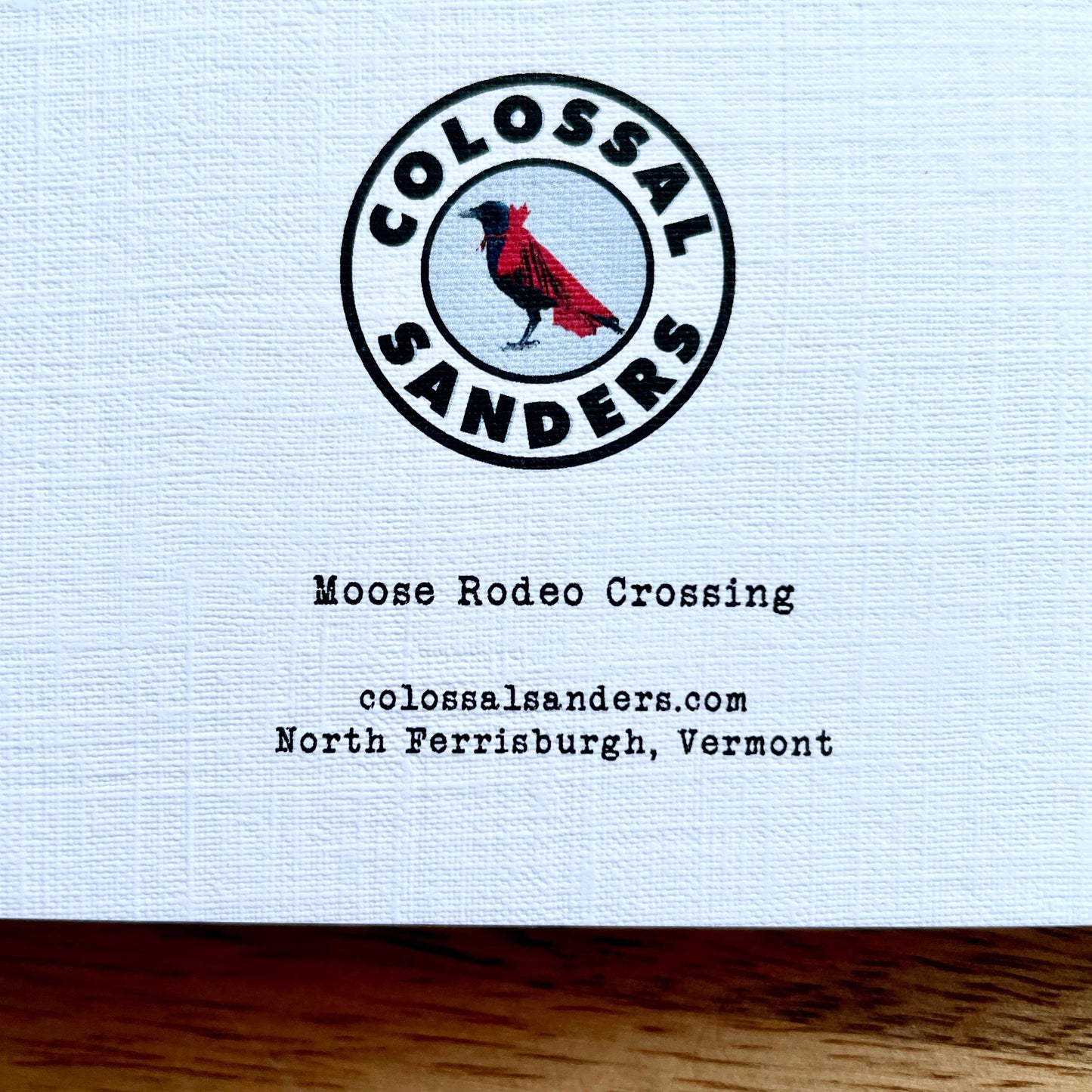 Moose Rodeo Crossing Sign funny animal greeting card