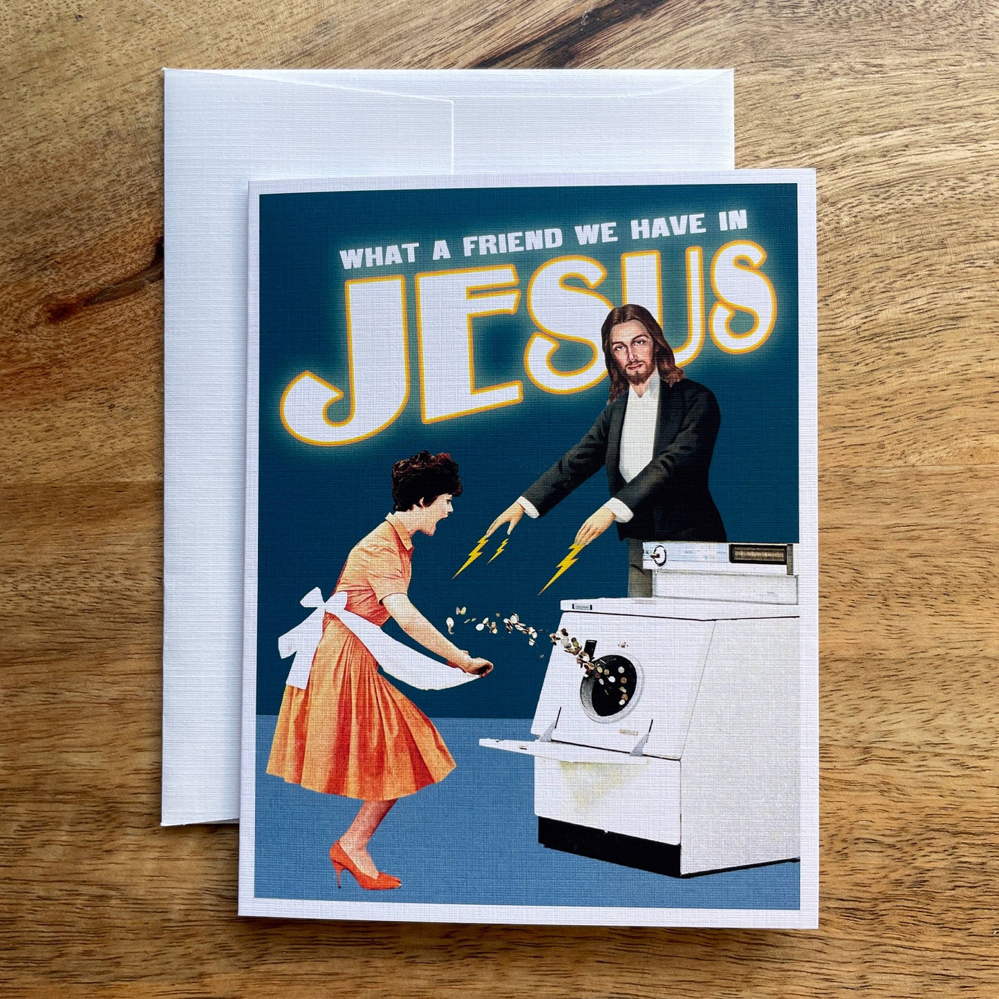 What a friend We have in Jesus funny greeting card
