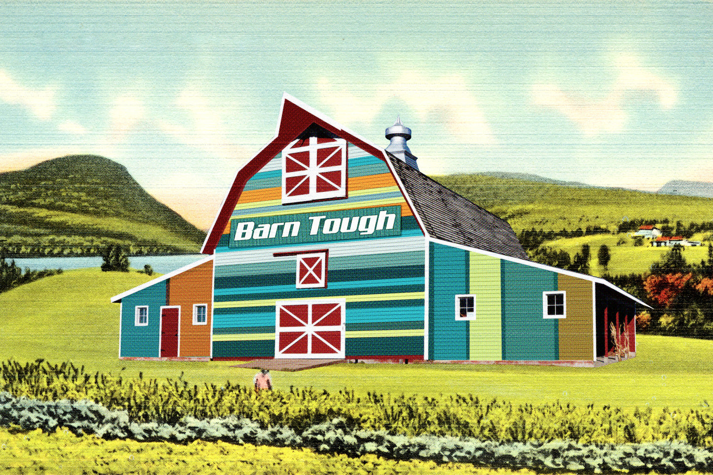 Barn Tough (wide barn) art print