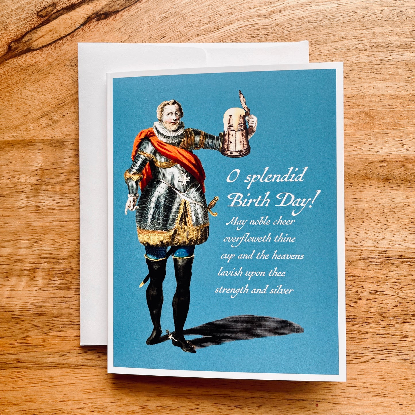 Renaissance Beer Birthday funny greeting card