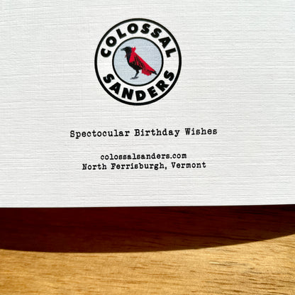 Spectocular Birthday funny quirky birthday card