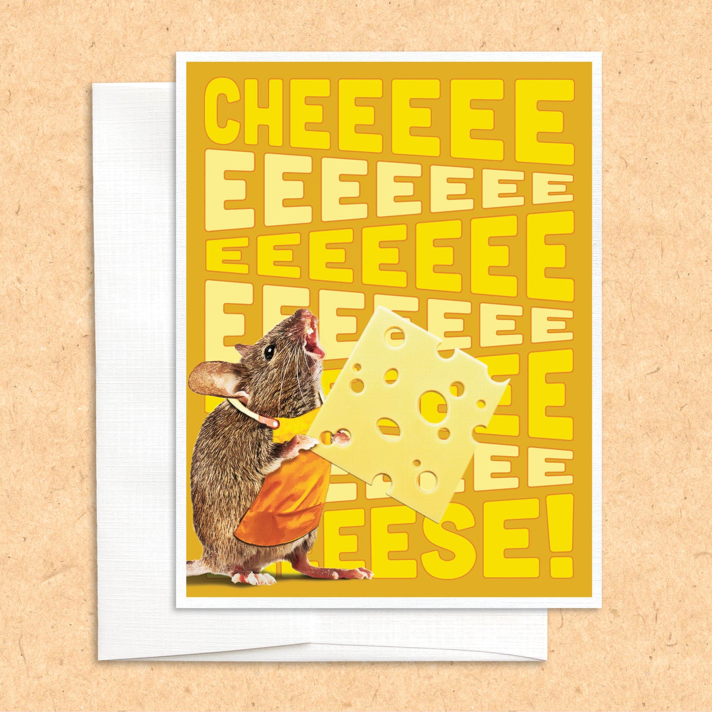 Cheeeese! Mouse funny greeting card