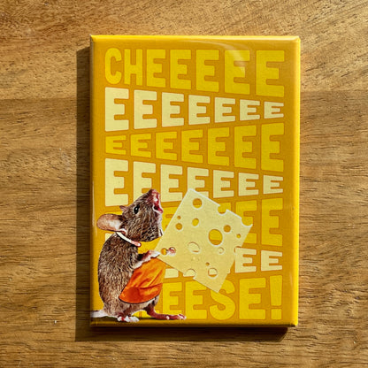 Cheese Mouse funny magnet
