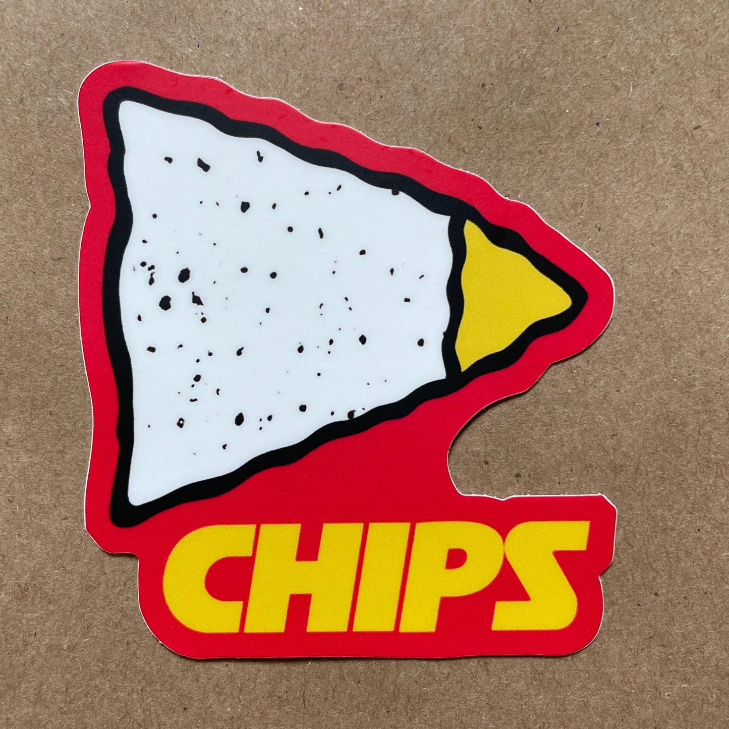 Chips - Kansas City Chiefs funny parody NFL Sticker