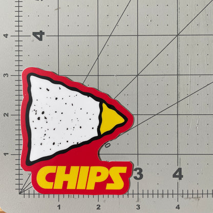 Chips - Kansas City Chiefs funny parody NFL Sticker