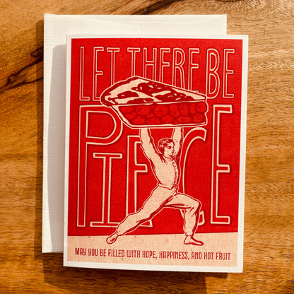 Let There Be Pie(ce) funny Holiday Christmas Card