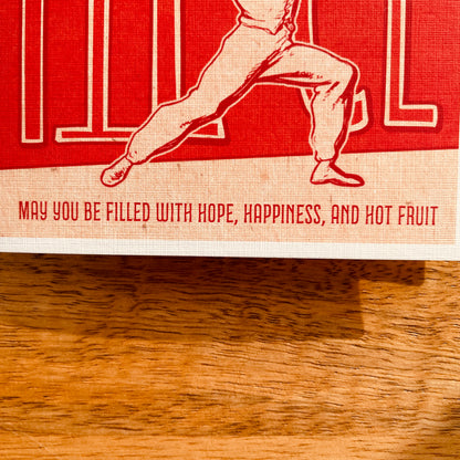 Let There Be Pie(ce) funny Holiday Christmas Card