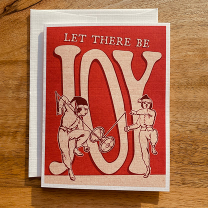 Let There Be Joy funny Holiday Christmas Card