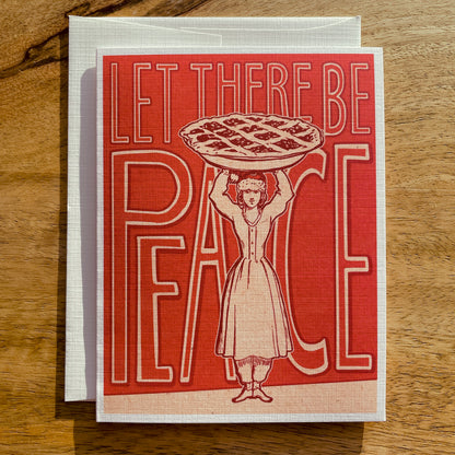 Let There be Peace funny Holiday Christmas Card
