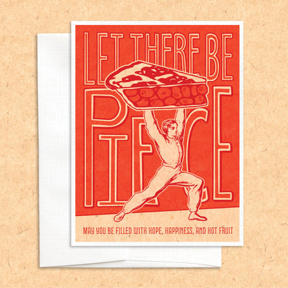 Let There Be Pie(ce) funny Holiday Christmas Card