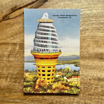 Creemee World Headquarters funny Vermont postcard