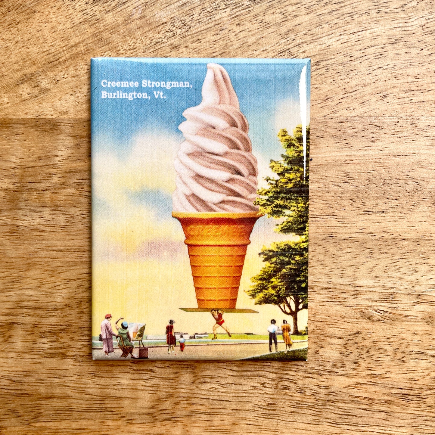 Vermont Creemee Strongman funny magnet