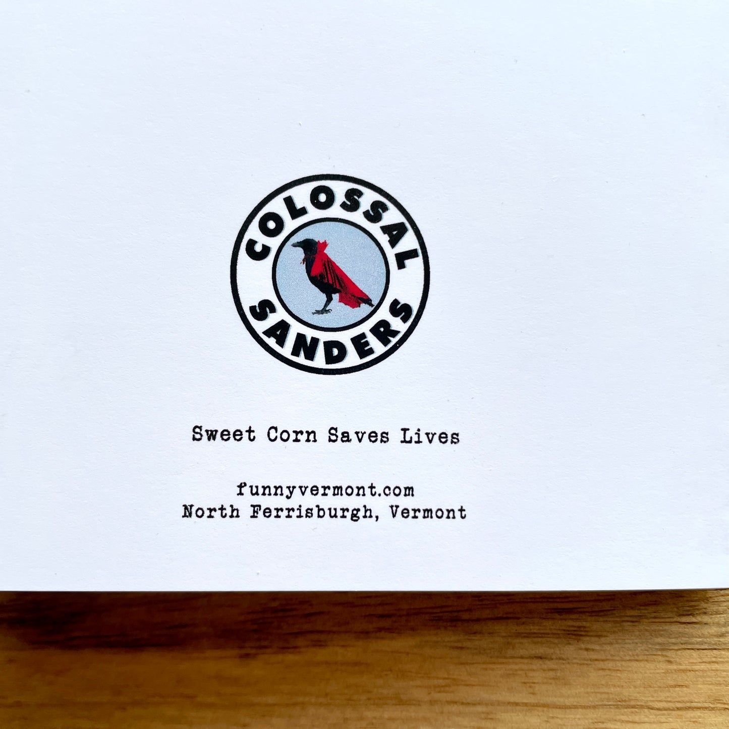 Sweet corn Saves Lives funny food greeting card