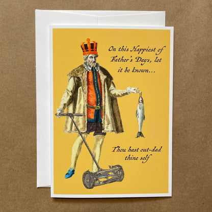 Renaissance Father's Day funny greeting card