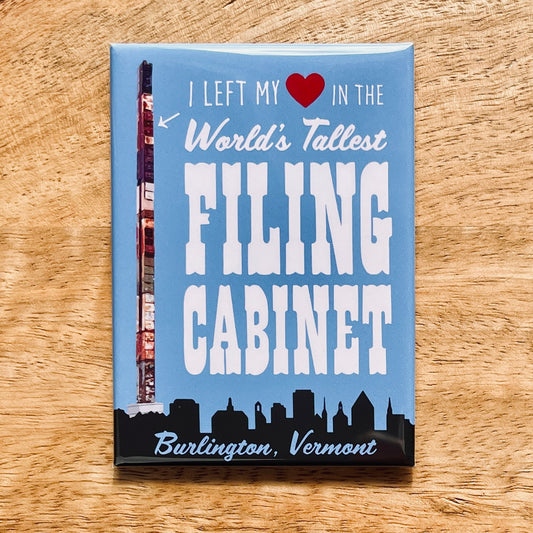 World's Tallest Filing Cabinet funny magnet