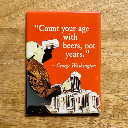 George Washington Beer funny magnet
