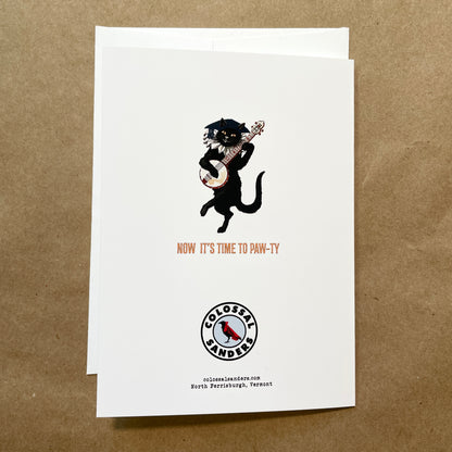 Good Fur You funny cat graduation card