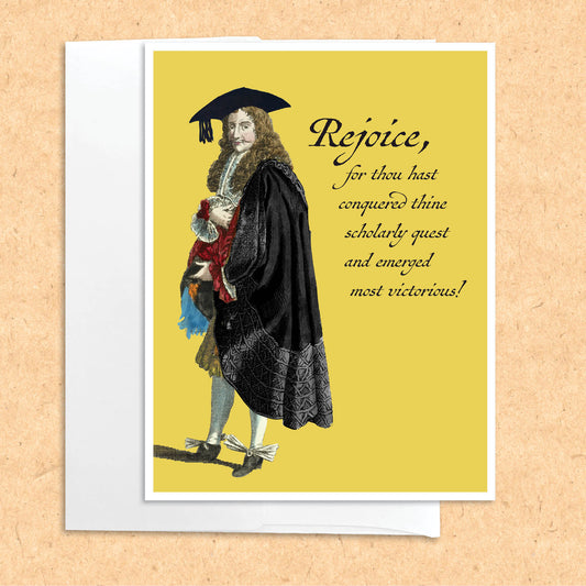Renaissance funny graduation card