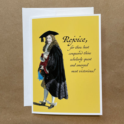 Renaissance funny graduation card